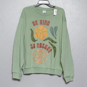 Desert Dreamer nwt crew neck green Be Kind to Nature sweatshirt